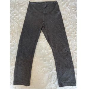 Lululemon align crops, gray, size 6 (length 21 inches). Barely worn
